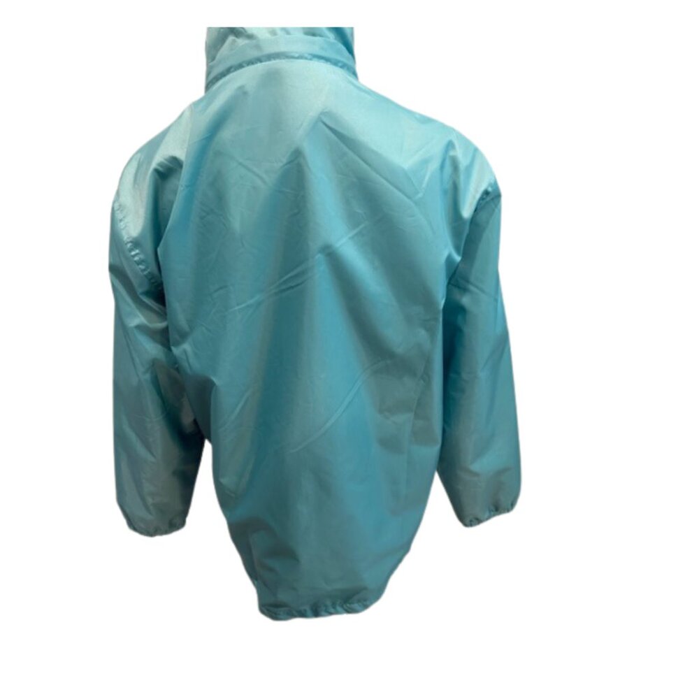 Totes Teal Zip Jacket Medium Removable Hood Lightweight - Picture 5 of 10